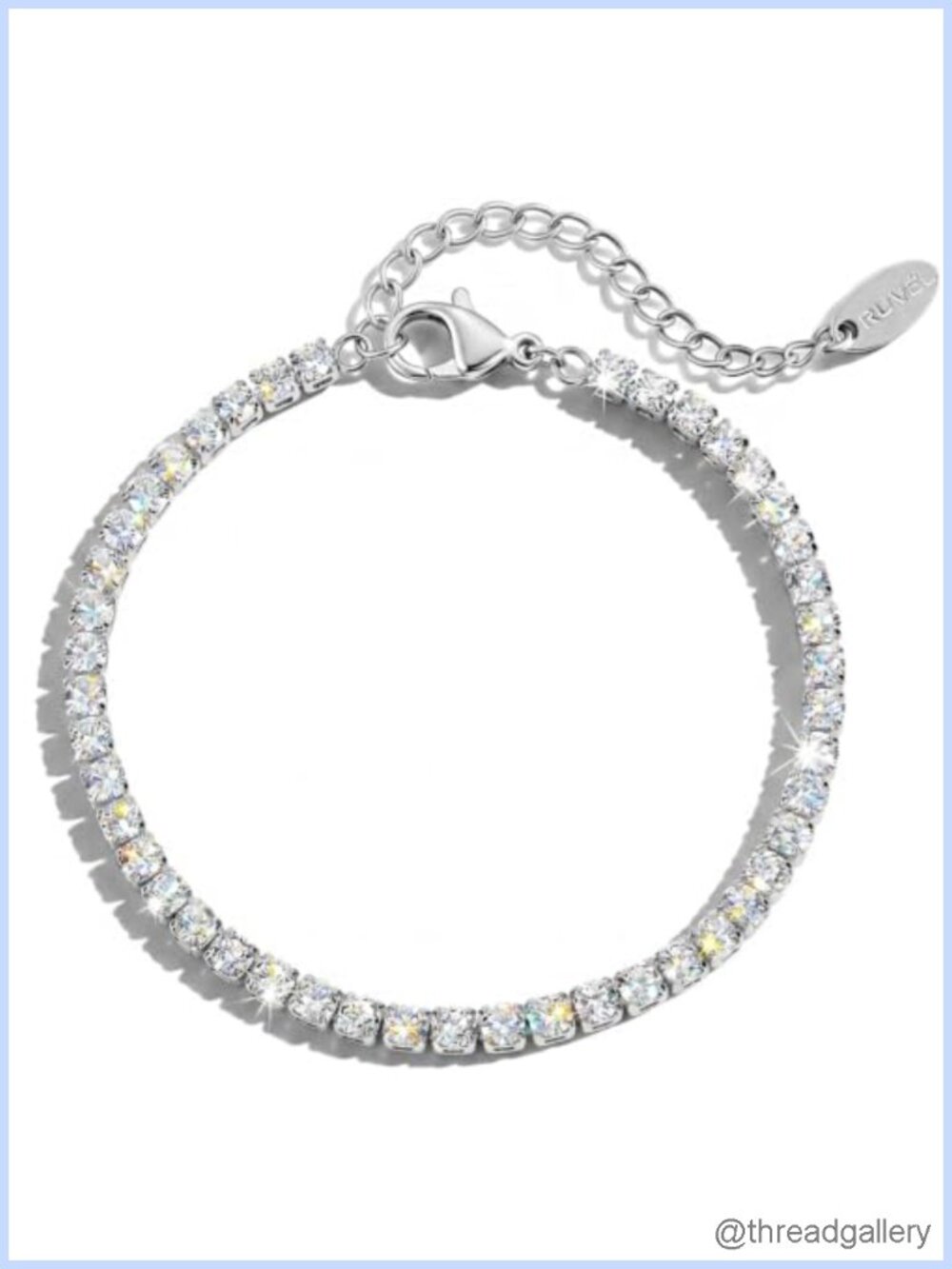 Waterproof Tennis Bracelet AAAAA CZ Stainless Steel Gold Plated Adjustable